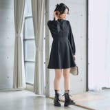 フリルスタンドカラー長袖ワンピース 韓国 夢展望 | 夢展望 | 詳細画像17