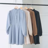 フリルスタンドカラー長袖ワンピース 韓国 夢展望 | 夢展望 | 詳細画像36