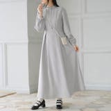 フリルスタンドカラーマキシワンピース 韓国 夢展望 | 夢展望 | 詳細画像5