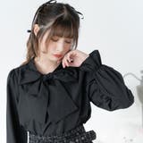 シンプルボウタイシャツブラウス #シワになりにくい 量産型 地雷系 夢展望 | DearMyLove | 詳細画像13 