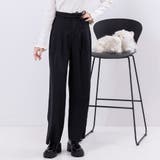 リボンベルト付シンプルタックワイドパンツ 量産型 地雷系 夢展望 | DearMyLove | 詳細画像12