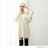 肩開き2WAYジップ前後着用OKニットワンピース 韓国 夢展望 | 夢展望 | 詳細画像2
