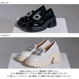 7.5cm低め厚底ビジューローファーパンプス 韓国 夢展望 | 夢展望 | 詳細画像10