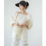 2WAYジャガードオフショルブラウス 韓国 夢展望 | 夢展望 | 詳細画像15 