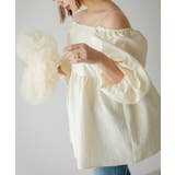 2WAYジャガードオフショルブラウス 韓国 夢展望 | 夢展望 | 詳細画像21 