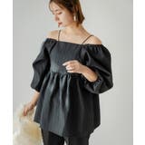 2WAYジャガードオフショルブラウス 韓国 夢展望 | 夢展望 | 詳細画像31 