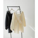 2WAYジャガードオフショルブラウス 韓国 夢展望 | 夢展望 | 詳細画像40 