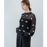 ハート柄メッシュジャガードニット 韓国 夢展望 | 夢展望 | 詳細画像7 