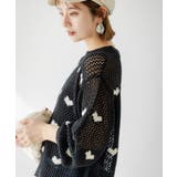 ハート柄メッシュジャガードニット 韓国 夢展望 | 夢展望 | 詳細画像18 