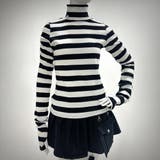 ロングスリーブ指穴タートルリブカットソートップス 韓国 夢展望 | 夢展望 | 詳細画像2