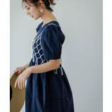 ボリュームスリーブドッキングワンピース 韓国 夢展望 | 夢展望 | 詳細画像3 