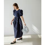 ボリュームスリーブドッキングワンピース 韓国 夢展望 | 夢展望 | 詳細画像7 