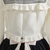 セーラーカラーブラウス学生服風セットアップ3点セット 韓国 夢展望 | 夢展望 | 詳細画像17