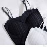 パット入りスカラップレースキャミソール 韓国 夢展望 | 夢展望 | 詳細画像2