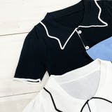 バイカラーパフスリーブ半袖ニット 韓国 夢展望 | 夢展望 | 詳細画像16