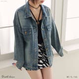 ストーンビジュー付オーバーデニムシャツジャケット 韓国 夢展望 | 夢展望 | 詳細画像1