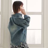 ストーンビジュー付オーバーデニムシャツジャケット 韓国 夢展望 | 夢展望 | 詳細画像4