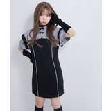 サブジラギャル配色チャイナカラーAラインワンピース 韓国 夢展望 | 夢展望 | 詳細画像13 