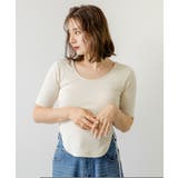 カップ付きスリットリブトップス 韓国 夢展望 | 夢展望 | 詳細画像3