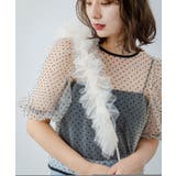 フロッキードット&ハートシアーチュールトップス 韓国 夢展望 | 夢展望 | 詳細画像6