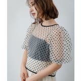 フロッキードット&ハートシアーチュールトップス 韓国 夢展望 | 夢展望 | 詳細画像15