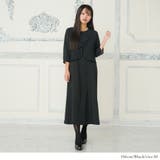 ブラックフォーマルワンピース【M/L/LL/3L/4L】 韓国 夢展望 | 夢展望 | 詳細画像4