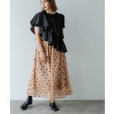 フロッキードット柄オーガンジースカート 韓国 夢展望 | 夢展望 | 詳細画像19 