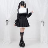 ハートレースリボンセーラーワンピース 量産型 地雷系 夢展望 | DearMyLove | 詳細画像9