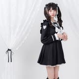 ハートレースリボンセーラーワンピース 量産型 地雷系 夢展望 | DearMyLove | 詳細画像10