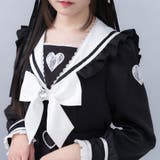 ハートレースリボンセーラーワンピース 量産型 地雷系 夢展望 | DearMyLove | 詳細画像22