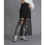 タフタ×チュールレイヤードスカート 韓国 夢展望 | 夢展望 | 詳細画像3 