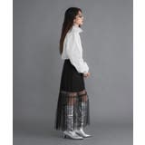 タフタ×チュールレイヤードスカート 韓国 夢展望 | 夢展望 | 詳細画像4 