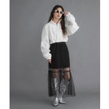 タフタ×チュールレイヤードスカート 韓国 夢展望 | 夢展望 | 詳細画像7 