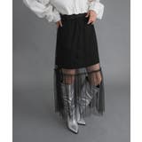 タフタ×チュールレイヤードスカート 韓国 夢展望 | 夢展望 | 詳細画像9 