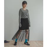 タフタ×チュールレイヤードスカート 韓国 夢展望 | 夢展望 | 詳細画像13 