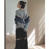 フリンジスリーブハニカムボリュームニット 韓国 夢展望 | 夢展望 | 詳細画像25 
