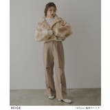 ニュアンス柄ボアショートジャケット 韓国 夢展望 | 夢展望 | 詳細画像2 