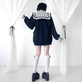 ハートレースアップフリルセーラー裏毛チュニックブルゾン 量産型 地雷系 夢展望 | DearMyLove | 詳細画像23 