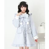 ポンポンリボンセーラー襟フリルコート 量産型 地雷系 夢展望 | DearMyLove | 詳細画像3 
