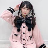 ポンポンリボンセーラー襟フリルコート 量産型 地雷系 夢展望 | DearMyLove | 詳細画像19 