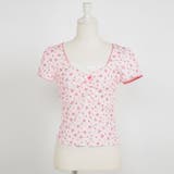 プチローズプリント半袖カットソー 韓国 夢展望 | 夢展望 | 詳細画像7