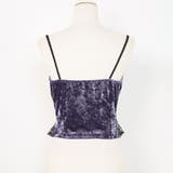 十字架チャームコルセットベロアキャミトップス 韓国 夢展望 | 夢展望 | 詳細画像6