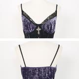 十字架チャームコルセットベロアキャミトップス 韓国 夢展望 | 夢展望 | 詳細画像8