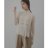 ケーブル編みフリンジベスト 韓国 夢展望 | 夢展望 | 詳細画像5 