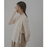 ケーブル編みフリンジベスト 韓国 夢展望 | 夢展望 | 詳細画像7 