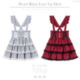 ハートビジューレースアップリボン 量産型 地雷系 夢展望 | DearMyLove | 詳細画像1