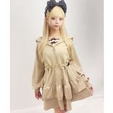 フードフリルハートキラキラティアードワンピ 韓国 夢展望 | 夢展望 | 詳細画像3 