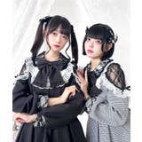 袖レース切替ヨークフリルワンピース 量産型 地雷系 夢展望 | DearMyLove | 詳細画像17