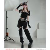 ショート&ロング2wayルーズデニムワイドパンツ 韓国 夢展望 | 夢展望 | 詳細画像4 