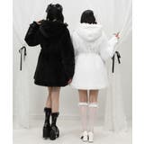 選べるフードデザインフレアファーコート 量産型 地雷系 夢展望 | DearMyLove | 詳細画像4 